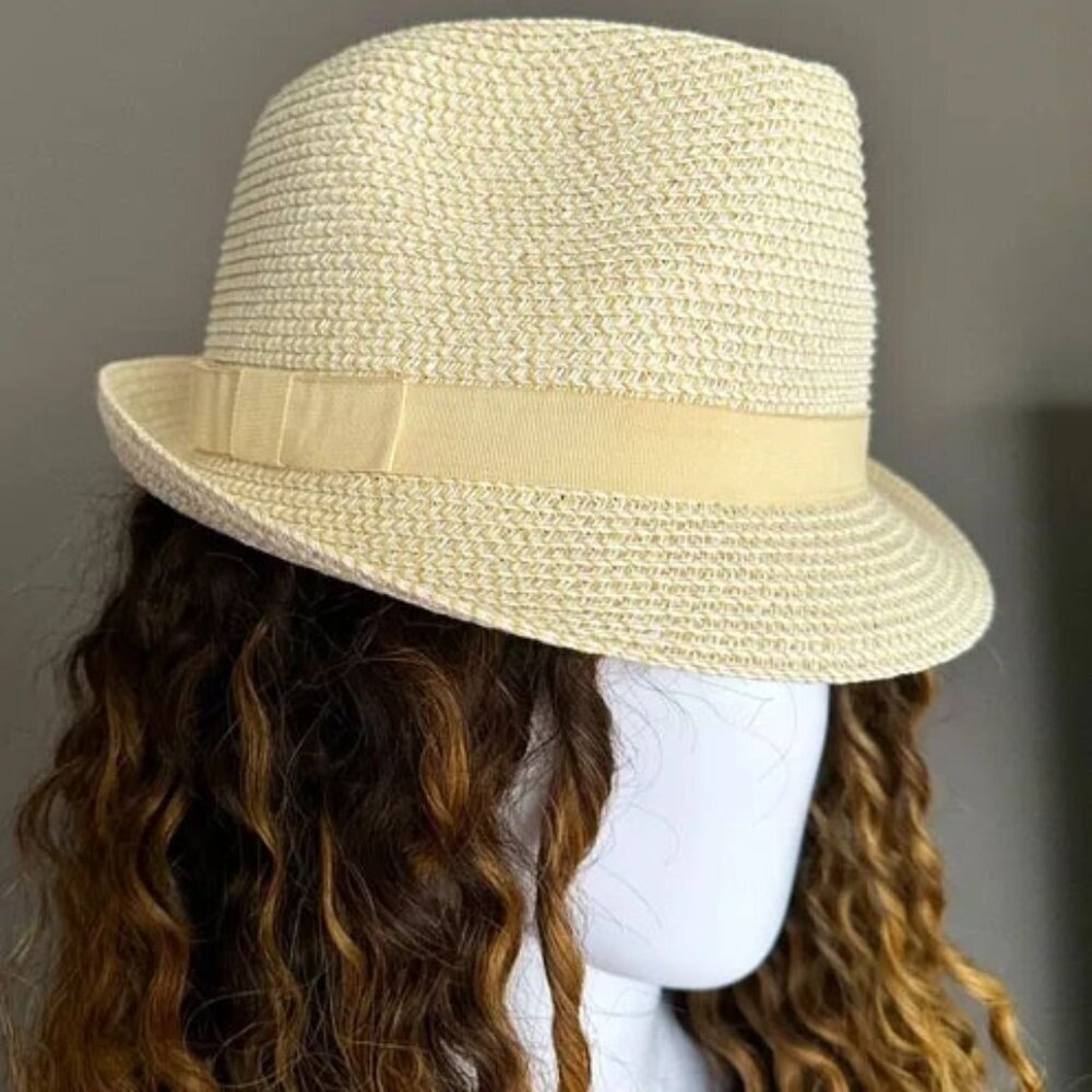 Sonoma Goods For Life Women's Packable Ivory Combo Classic Fedora Size OS - Picture 8 of 8